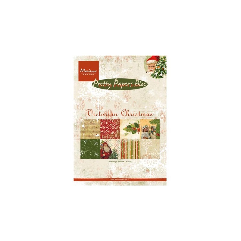 (PK9125)Papier bloc 15X21 cm Victorian Christmas