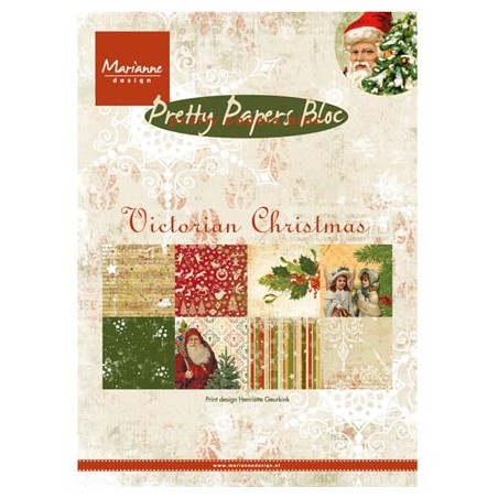 (PK9125)Papier bloc 15X21 cm Victorian Christmas