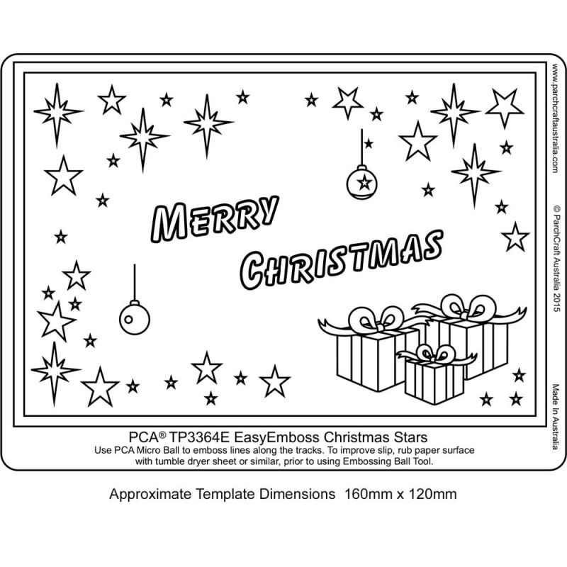 (TP3364E)EasyEmboss Christmas Stars