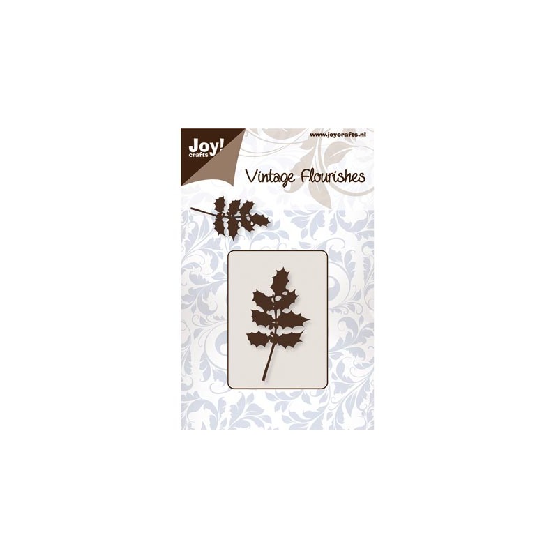 (6003/0060)Schablone Vintage Flourishes - Holly Blätter