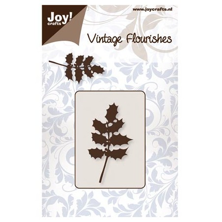 (6003/0060)Pochoir Vintage Flourishes - Feuille de Houx