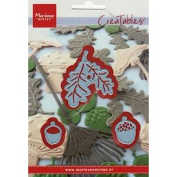 (LR0373)Creatables - Acorn with leaf