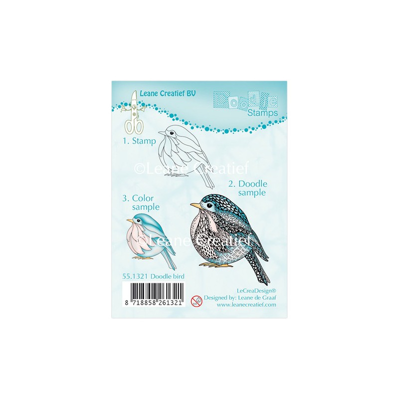 (55.1321)Doodle clear stamp Bird