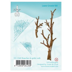 (55.1260)Clear stamp Branches & spider web