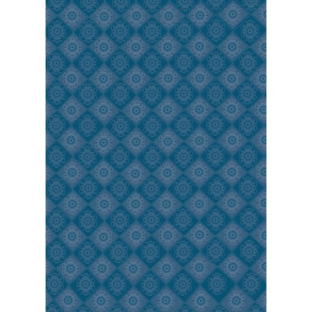 Pergamano DP VC Ornamente Blaue Rosetten 1B (61835)