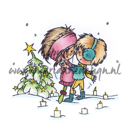 (DDS3354)Clear Stamp Don & Daisy A Christmas romance