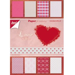 (6011/0082)Papier bloc 15X21 cm Valentine