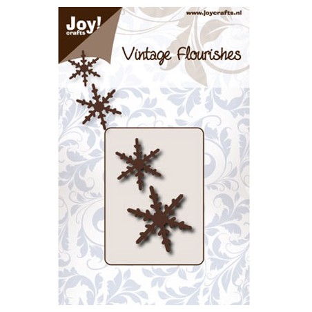 (6003/0051)Pochoir Vintage Flourishes Snowflake-