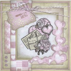 (CDD10005)Yvonne Creations - Love - Corners