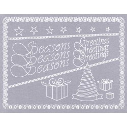 (TP3378E)EasyEmboss Christmas Card Seasons Greeting