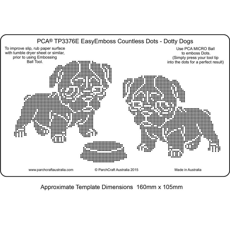 (TP3376E)EasyEmboss Countless Dots - Dotty Dogs