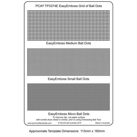 (TP3374E)EasyEmboss Grid of Ball Dots