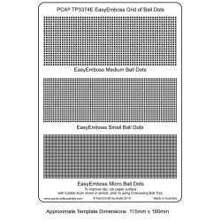 (TP3374E)EasyEmboss Grid of Ball Dots