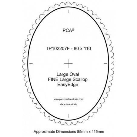 (PCA-TP102207)FINE Large Oval Outside Large Scallop EasyEdge