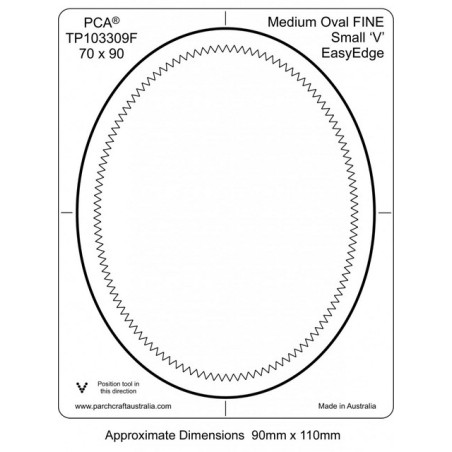 FINE Medium Oval Inside Small 'V' EasyEdge