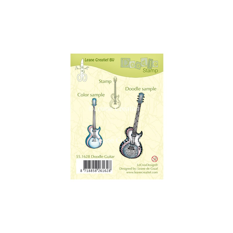 (55.1628)Doodle stamp Guitar