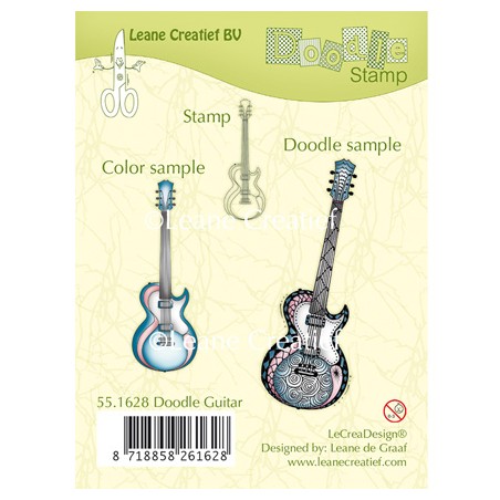 (55.1628)Doodle stamp Guitar