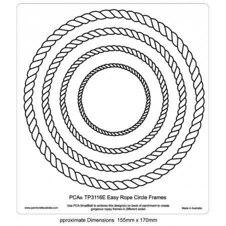 (TP3116E)EMBOSSING Easy Rope Circle Frames