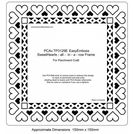 (TP3129E)EMBOSSING Easy Sweethearts all in a Row