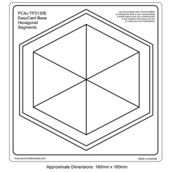 (TP3130E)EMBOSSING Easy Card Base Hexagonal Segments