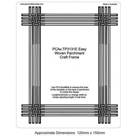 (TP3131E)EMBOSSING Easy Woven Parchment Craft Frames