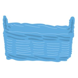 (LR0404)Creatables stencil Tiny's basket