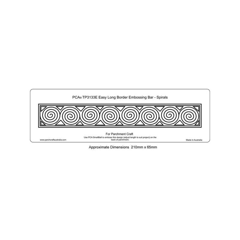 (TP3133E)EMBOSSING Easy Long Border Embossing Bar Spirals