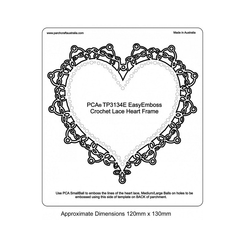 (TP3134E)EMBOSSING Easy Lace Heart Frame