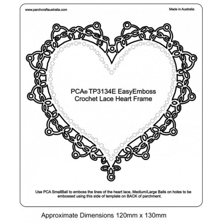 (TP3134E)EMBOSSING Easy Lace Heart Frame