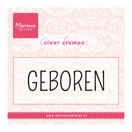 (CS0959)Clear stamp Geboren