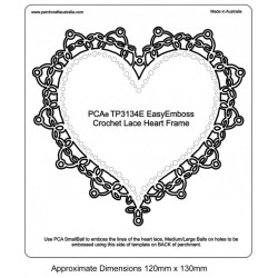 (TP3134E)EMBOSSING Easy Lace Heart Frame