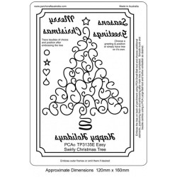 (TP3135E)EMBOSSING Easy Swirly Christmas Tree