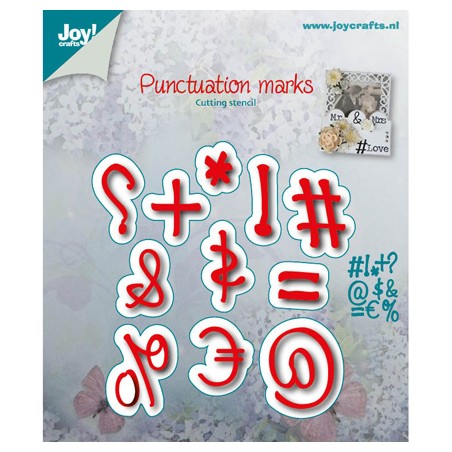 (6002/0502)Cutting & Embossing stencil Ponctuation