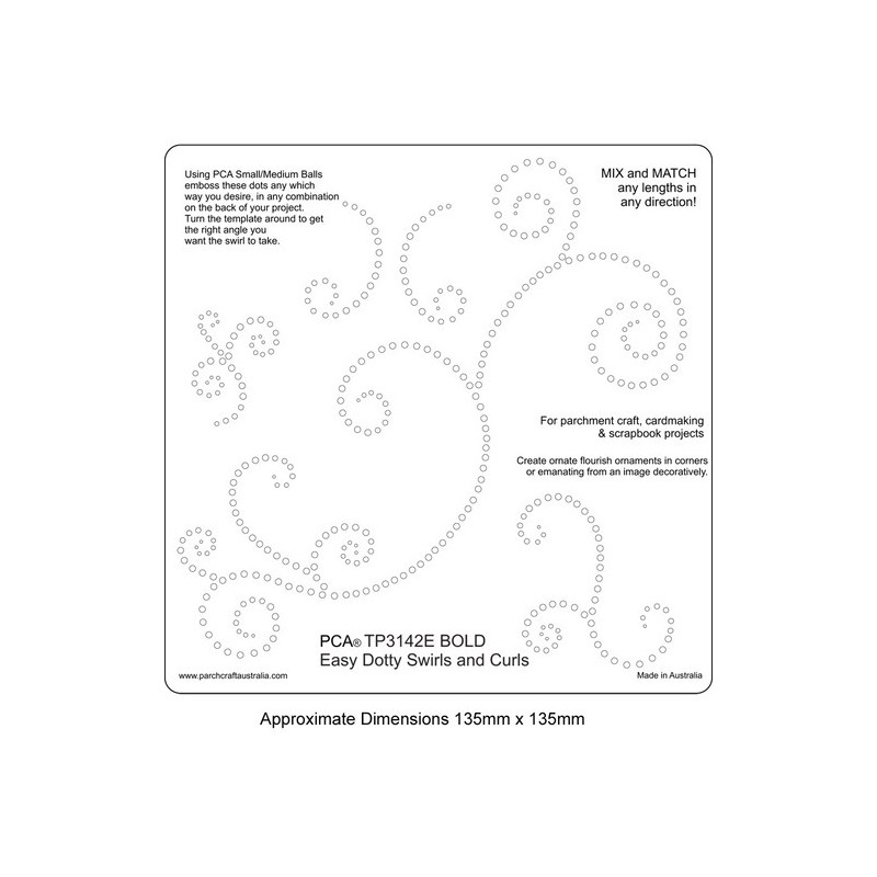 (TP3142E)EMBOSSING Easy Dotty Swirls and Curls BOLD