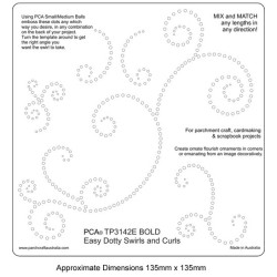 (TP3142E)EMBOSSING Easy Dotty Swirls and Curls BOLD