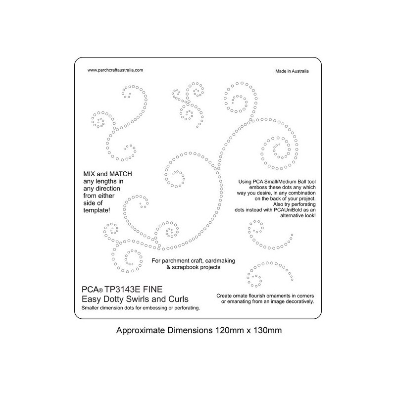 (TP3143E)EMBOSSING Easy Dotty Swirls and Curls FINE