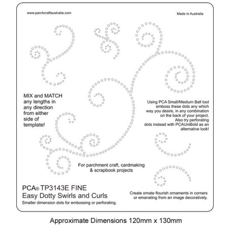 (TP3143E)EMBOSSING Easy Dotty Swirls and Curls FINE