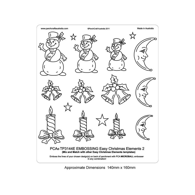 (TP3144E)EMBOSSING Easy Christmas Elements 2