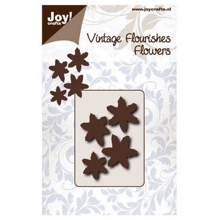 (6003/0065)stencil Vintage Flourishes Flower with 6 leaves