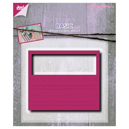 (6002/0516)Cutting & Embossing stencil Rectangle fantasy