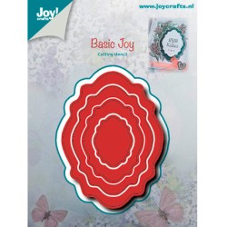 (6002/0505)Cutting & Embossing stencil Basique Oval