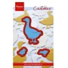 (LR0410)Creatables stencil Mother goose