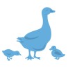 (LR0410)Creatables stencil Mother goose