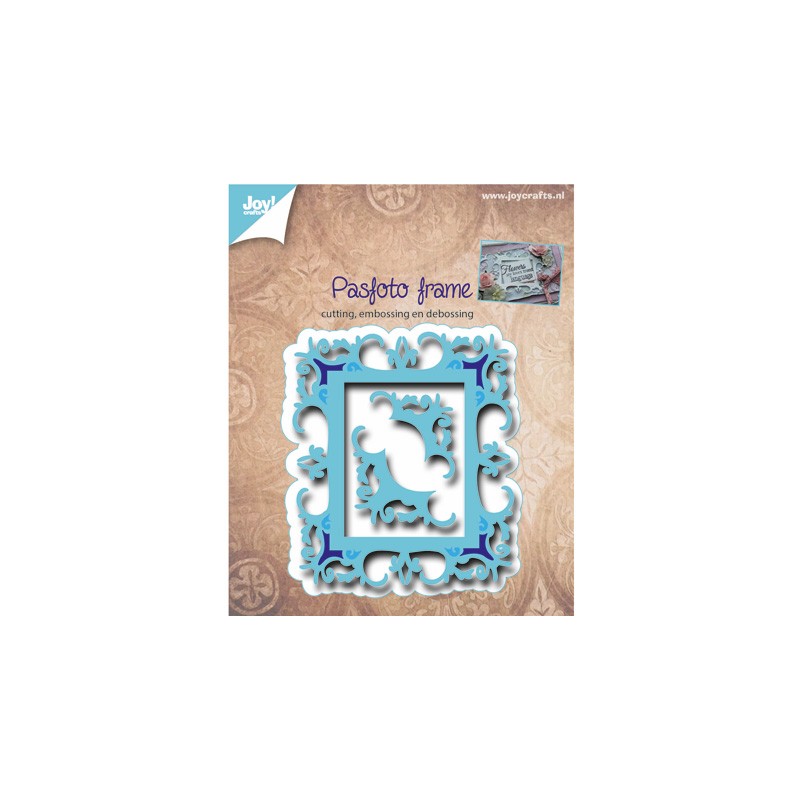 (6002/0484)Cutting & Embossing stencil Pasfoto frame