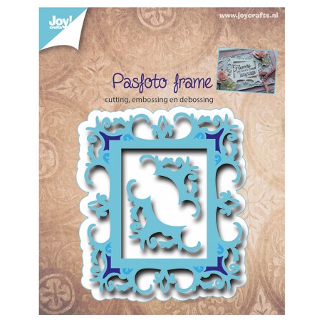 (6002/0484)Cutting & Embossing stencil Pasfoto frame