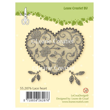 (55.2076)Clear Stamp Lace Heart