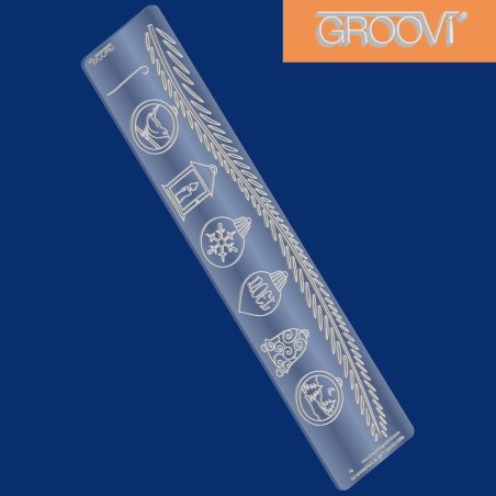 (GRO-CH-40017-09)Groovi Plate Borders 4 Christmas