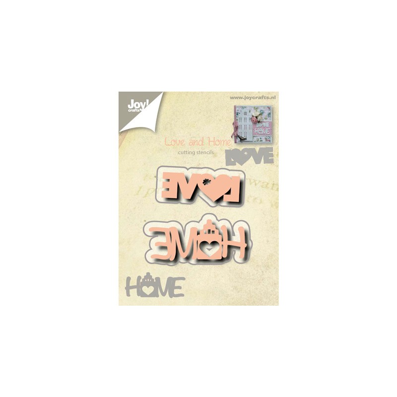 (6002/0527)Cutting & Embossing stencil Love en Home