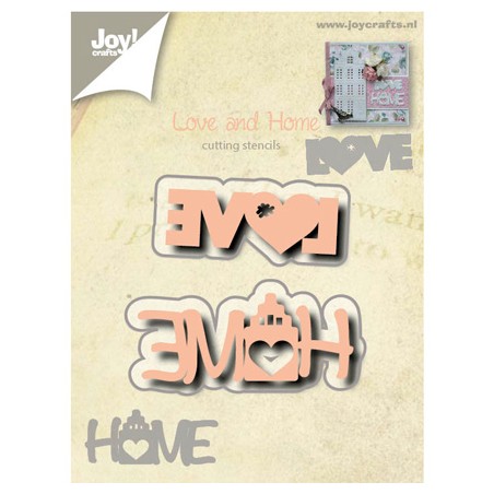 (6002/0527)Cutting & Embossing stencil Love en Home