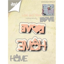 (6002/0527)Cutting & Embossing stencil Love en Home